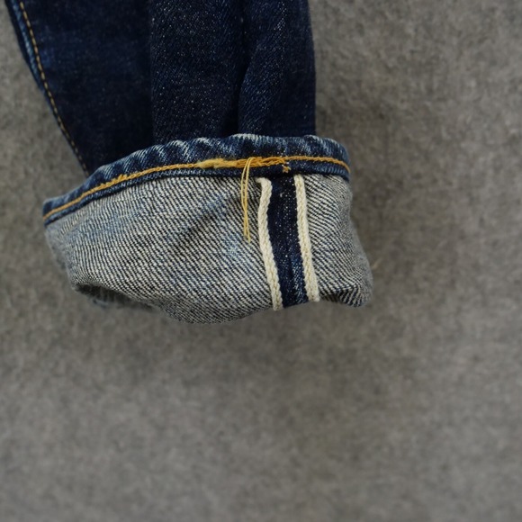 Alchemist Fab Four Jeans Womens 25 Blue Slim Straight Selvedge Mid Rise Japanese - Picture 8 of 12